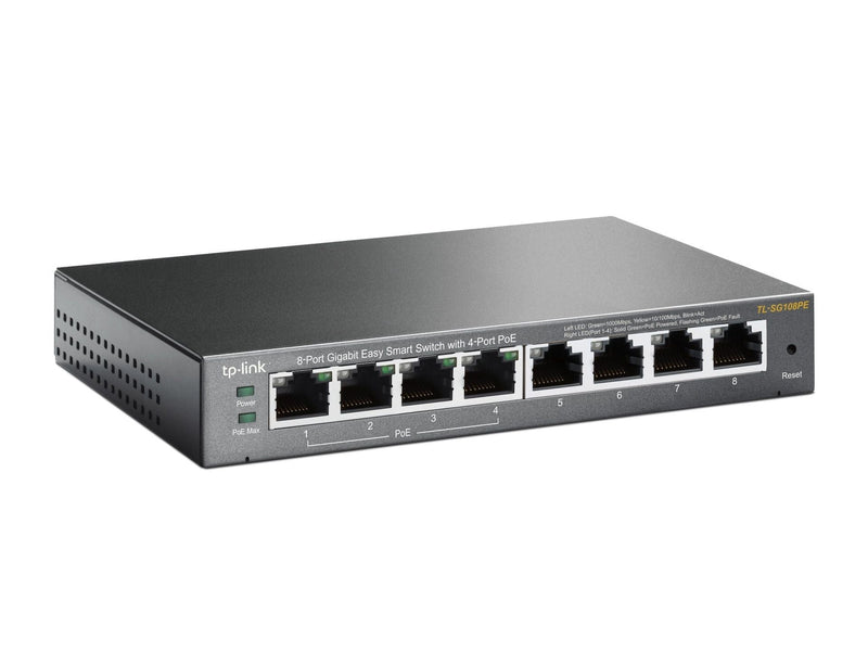 TP-LINK TL-SG108PE network switch Unmanaged Gigabit Ethernet (10/100/1000) Power over Ethernet (PoE)