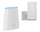 Netgear Orbi RBK30 AC2200 Tri-band WiFi Router System Kit - AC2200 / Tri-band WiFi / 4GB Mem / 512MB RAM / 2x2 Dedicated Backhaul / Beamforming / MU-MIMO / 4x GB / RBK30-100AUS