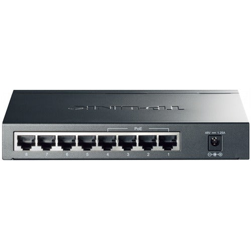TP-LINK TL-SG1008P network switch Gigabit Ethernet (10-100-1000) Grey Power over Ethernet (PoE)