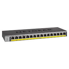 NETGEAR ProSAFE GS116LP POE+ Gigabit Switch, 16 Port POE+ Switch, 76W POE Budget, Fanless Design