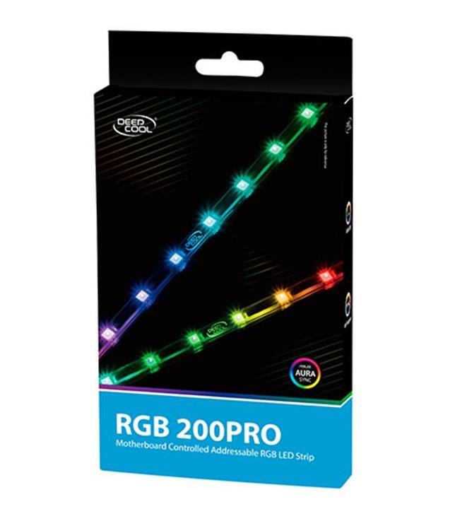 DeepCool RGB 200 Pro Motherboard Controlled Addressable RGB LED Strip, 550mm