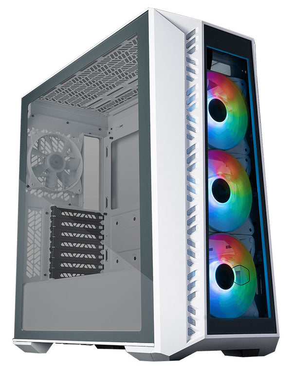 COOLER MASTER MASTERBOX MB520 WHITE, TG FRONT PANEL, 3X ARGB FAN, TG SIDE PANEL, ATX, ARGB