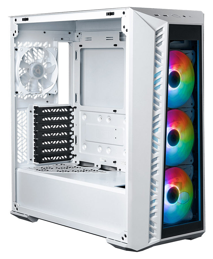 COOLER MASTER MASTERBOX MB520 WHITE, TG FRONT PANEL, 3X ARGB FAN, TG SIDE PANEL, ATX, ARGB