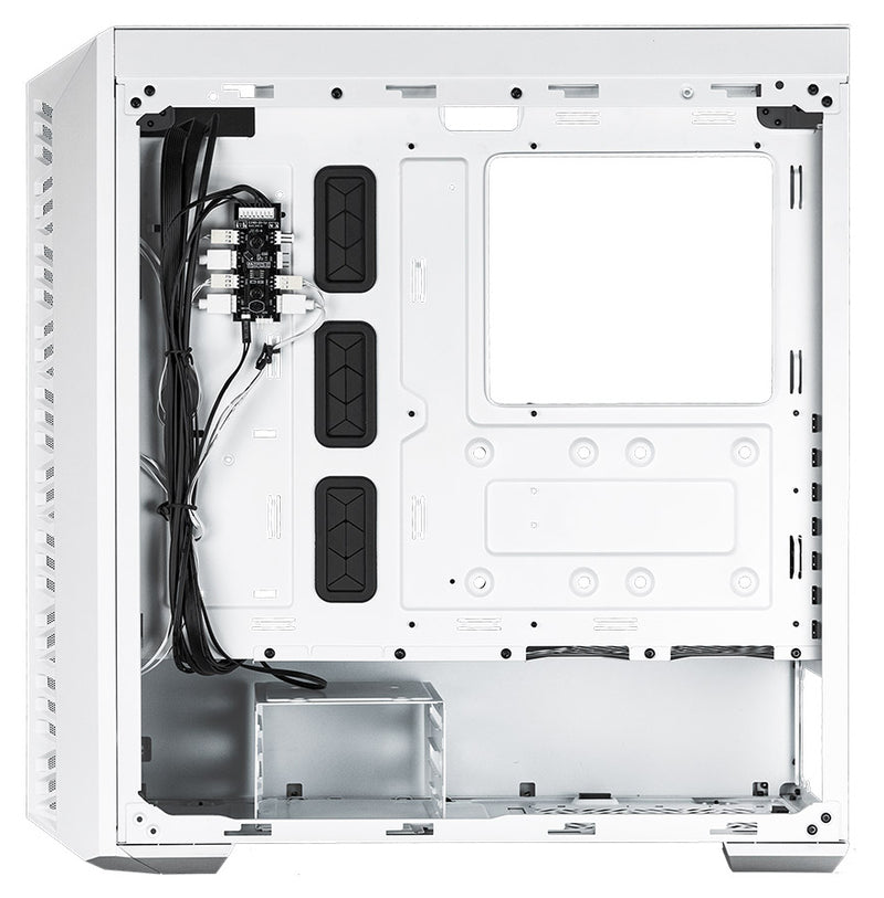 COOLER MASTER MASTERBOX MB520 WHITE, TG FRONT PANEL, 3X ARGB FAN, TG SIDE PANEL, ATX, ARGB