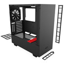 NZXT H510i mid ATX Tower Black,Red Case
