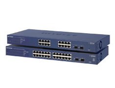 Netgear GS724T-400AJS 24 Port Smart Gigabit Managed Switch, 2 x SFP Expansion Slots,Rack mountable