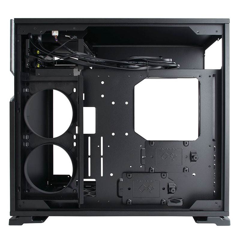 InWin 101C Black Mid Tower ATX Case w/Tempered Glass Side Panel,1x USB 3.1 Gen 2 Type-C, 2x USB 3.0, HD Audio - Internal Drive Bays: 2x 3.5", 2x 2.5", or 4x 2.5" - Max. VGA Card Length: 421mm - Expansion Slots: 7x PCI-E