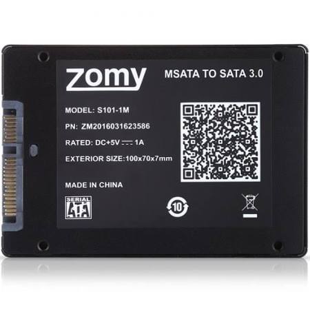 ZOMY MSATA SSD to 2.5in SATA Adapter Converter