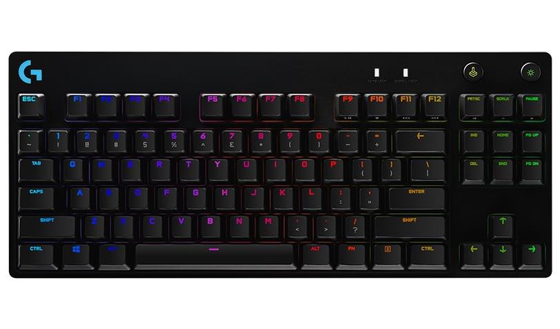 Logitech G Pro X RGB TKL Mechanical Gaming Keyboard, GX Blue Clicky Switches