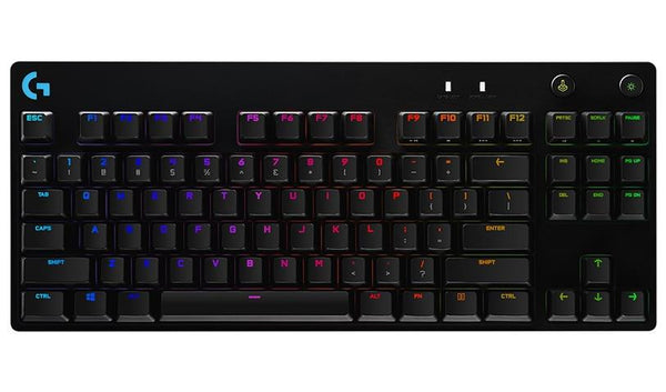 Logitech G Pro X RGB TKL Mechanical Gaming Keyboard, GX Blue Clicky Switches