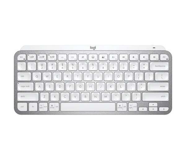 Logitech MX Keys Mini Wireless Illuminated Keyboard - Pale Gray