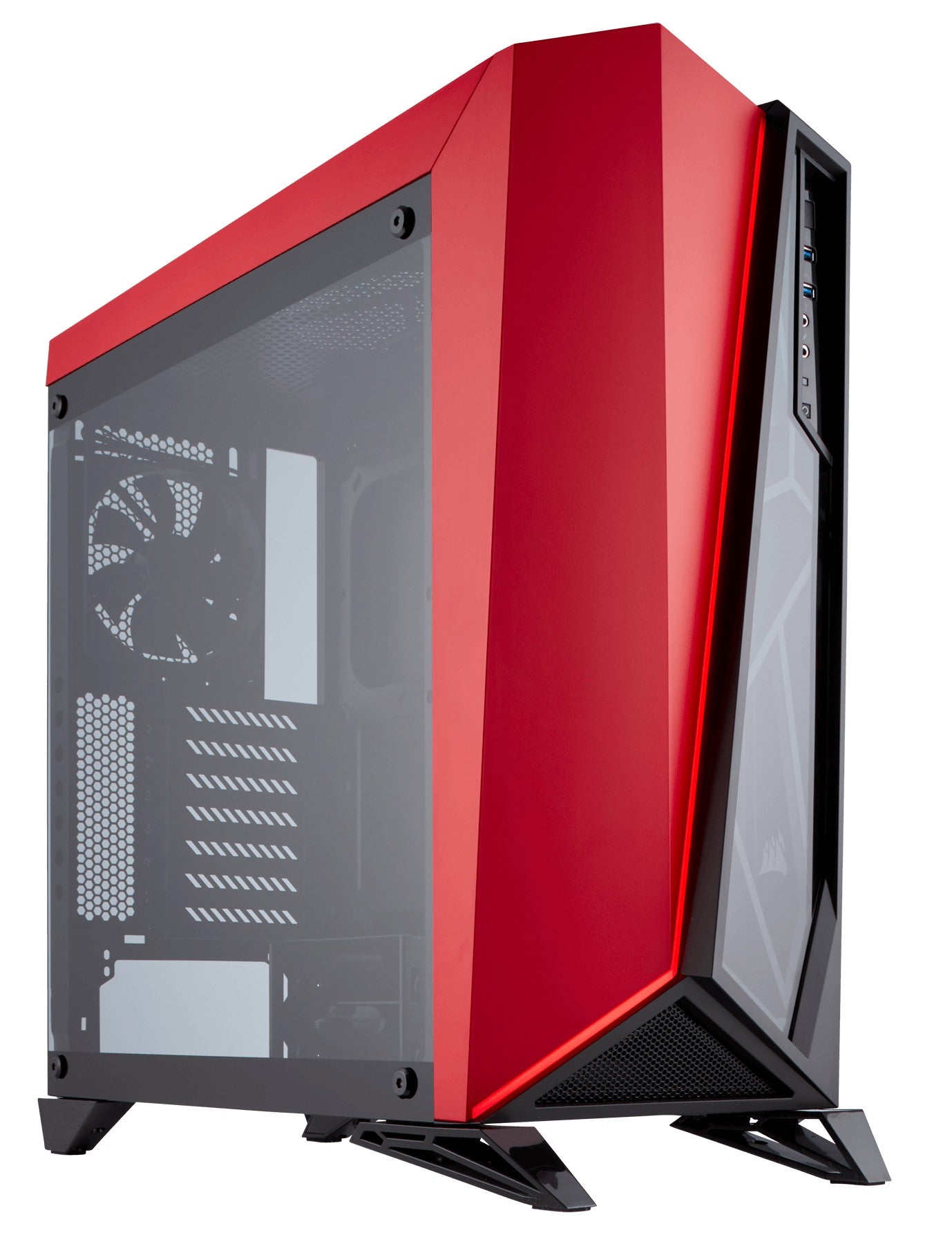 Corsair Carbide SPEC-OMEGA mid-Tower Black,Red Case
