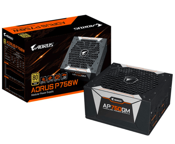 Gigabyte AP750GM AORUS 750W ATX PSU Power Supply 80+ Gold MODULAR GP-AP750GM