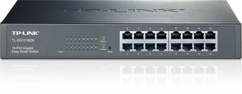 TP-LINK TL-SG1016DE network switch Managed L2 Gigabit Ethernet (10-100-1000) Black