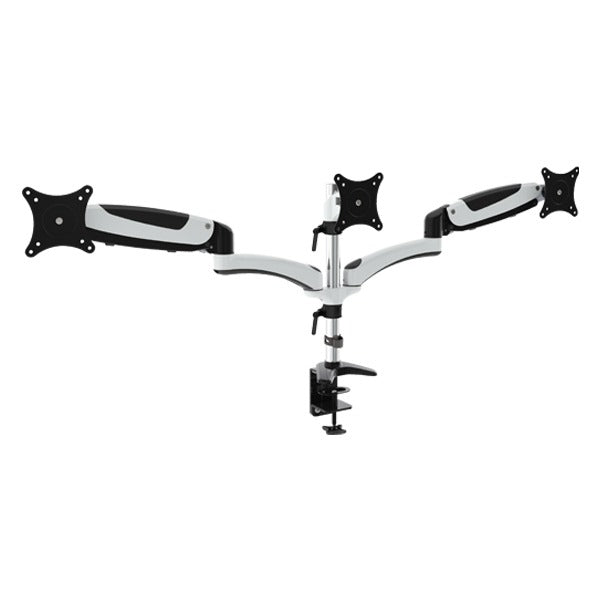 Vision Mounts Gas Spring Triple Monitor (15"-24") Arm with Desk Mount