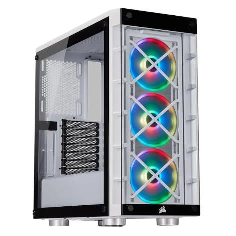 Corsair CC-9011189-WW iCUE 465X RGB Tempered Glass Case White