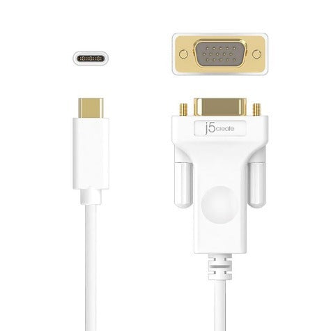 J5create JCC111 USB-C TYPE-C TO VGA 1.8m CABLE