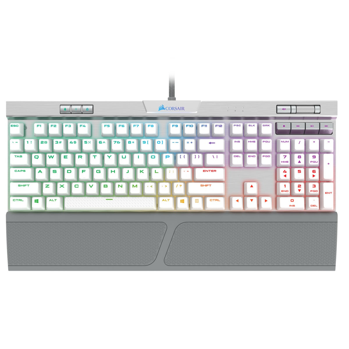 Corsair K70 RGB MK.2 SE keyboard USB QWERTY English Aluminium,Grey