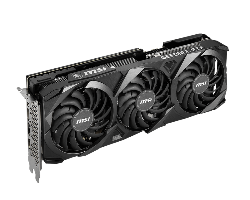 MSI GeForce RTX 3070 VENTUS 3X PLUS 8G OC LHR Graphics Card. GDDR6 7680 x 4320,1755 MHz Boost Clock DisplayPort x 3,HDMI x 1