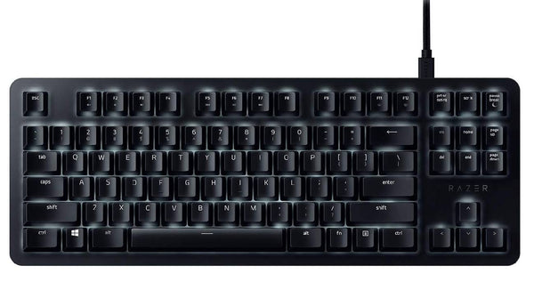 Razer RZ03-02640100-R3M1 Blackwidow Lite Silent Mechanical Gaming Keyboard, Orange Switch, Silent Keys with O-rings, Individual White LED Backlit Keys, Compact Form Factor, Razer Synapse, Anti-Ghosting