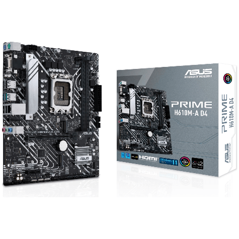 ASUS Prime H610M-A DDR4 mATX Motherboard