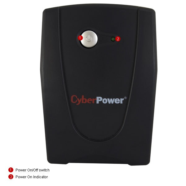 CyberPower Value SOHO 600VA / 360W (10A) Line Interactive Ups - (VALUE600EI-AU) - 2 Yrs Adv. Replacement Incl. Int. Batteries