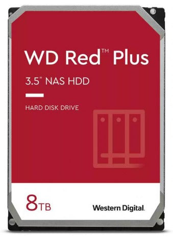 Western Digital (WD80EFZZ) Red Plus 8TB 3.5" NAS Hard Drive