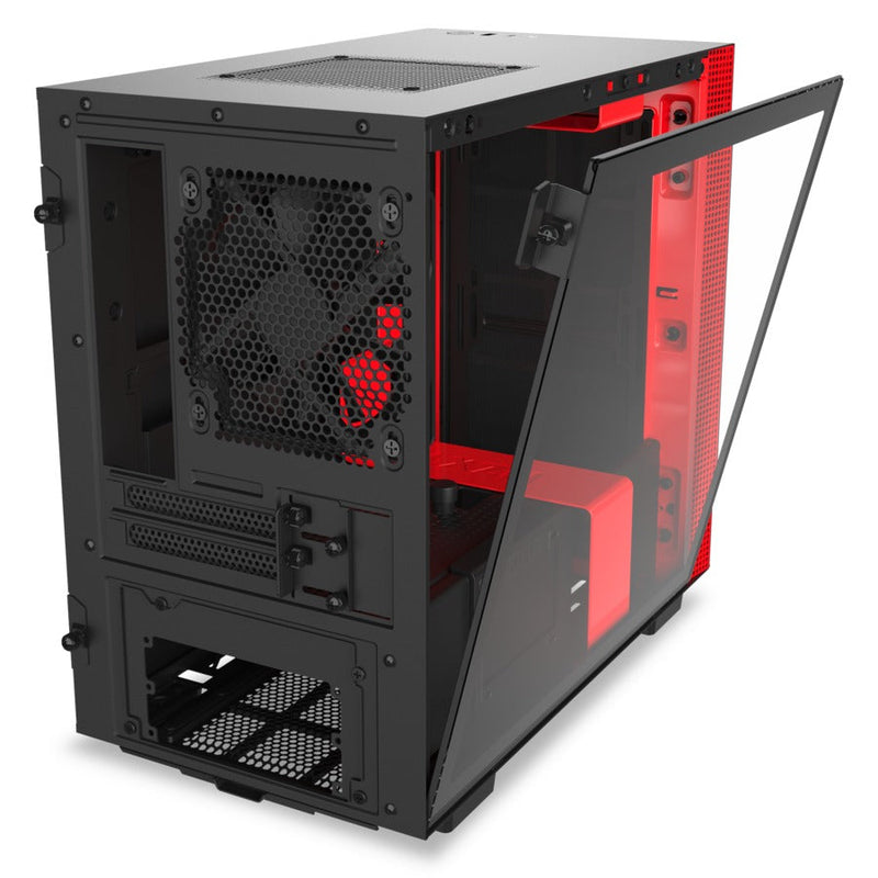 NZXT H210i Matte Black Red Mini-Tower Black,Red Case