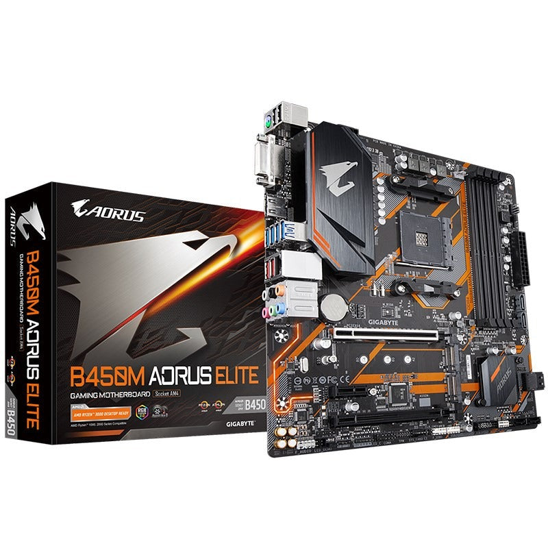 Gigabyte GA-B450M Aorus Elite mATX Motherboard Socket AM4 GA-B450M AORUS ELITE