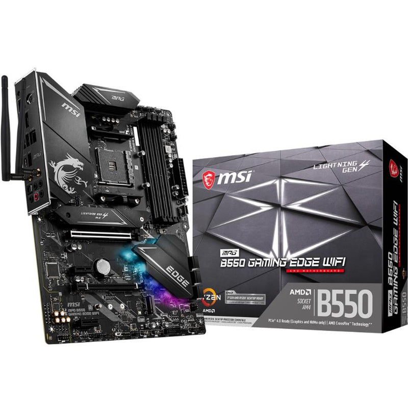 MSI MPG B550 GAMING EDGE WIFI ATX Motherboard Socket AM4 MPG B550 GAMING EDGE WIFI