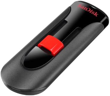 WESTERN DIGITAL SANDISK CRUZER GLIDE 3.0 USB FLASH DRIVE CZ600 64GB USB3.0 BLACK WITH RED SLIDER RETRACTABLE DESIGN 5Y