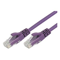 RJ45M to RJ45M Cat6E UTP Network Cable - 3M Purple (CABLE AND CONNECTOR)