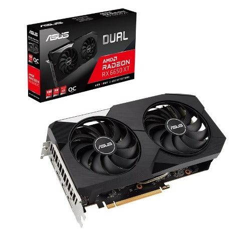 ASUS Radeon DUAL-RX6650XT-O8G Graphics Card. OC Edition 8GB GDDR6, 2689MHz Boost