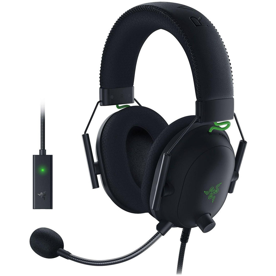 Razer BlackShark V2 Black Gaming Headset with USB Sound Card