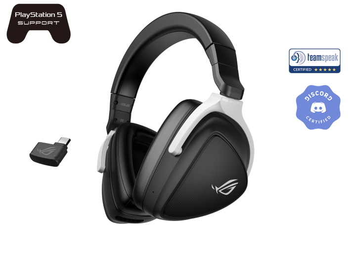 Asus ROG DELTA S WIRELESS Lightweight Wireless Gaming Headset. 2.4GHz/Bluetooth