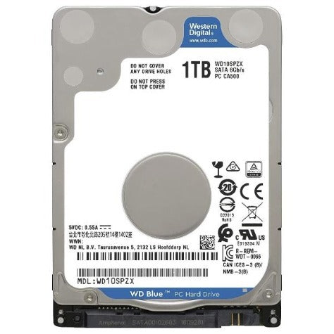 Western Digital WD10SPZX 1TB Blue 2.5” 5400RPM Internal Hard Drive