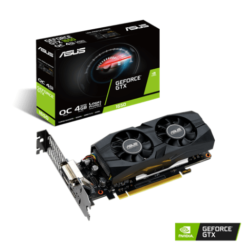 ASUS nVidia GeForce GTX1650-4G-LP-BRK Graphics Card