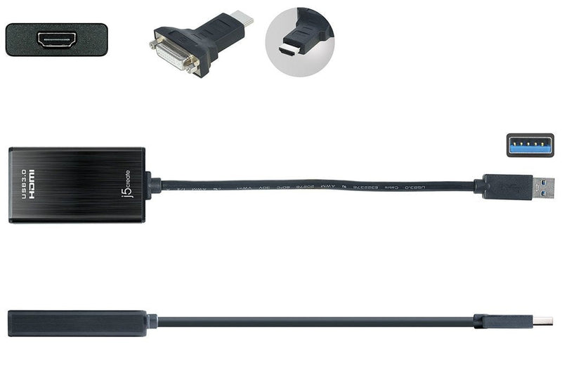 j5 create JUA350 USB 3.0 HDMI/DVI Display Adatpter
