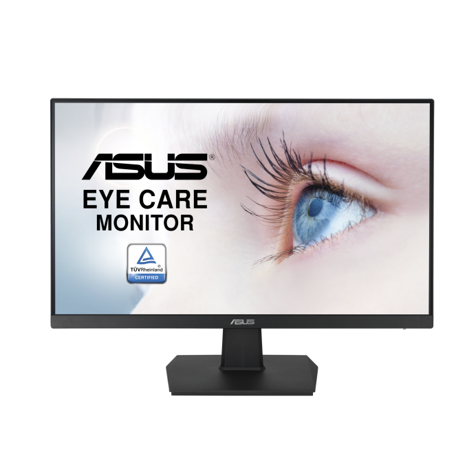 ASUS VA24ECE Eye Care Monitor – 23.8 inch, Full HD, IPS, Frameless, USB-C, 75Hz, Adaptive-Sync, Low Blue Light, Flicker Free, Wall Mountable