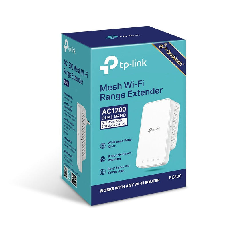 TP-LINK RE300 network extender Network repeater White