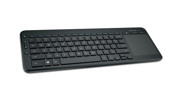 Microsoft All-in-One Media Keyboard with Multi-touch Trackpad - Customisable Media HotKeys - Easy Access Volume Controls - Spill Resistant - Wireless Connectivity - NBZ-00028