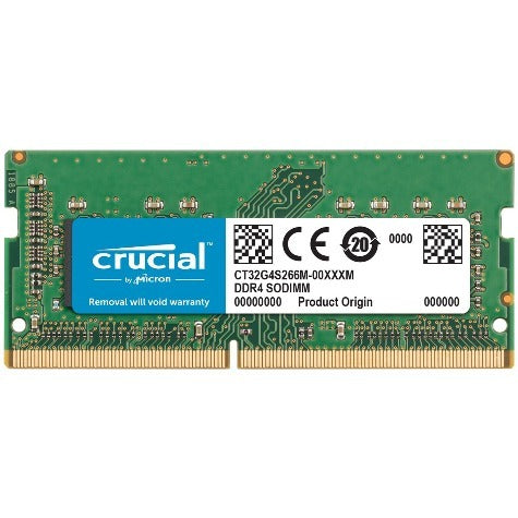 Crucial 32GB (CT32G4S266M) (1x32GB) 2666MHz DDR4, Unbuffered SODIMM CL19 1.2V Dual Ranked Ram For Mac