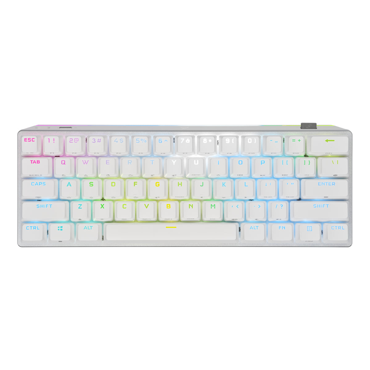 Corsair K70 PRO MINI WIRELESS keyboard USB + RF Wireless + Bluetooth QWERTY English White