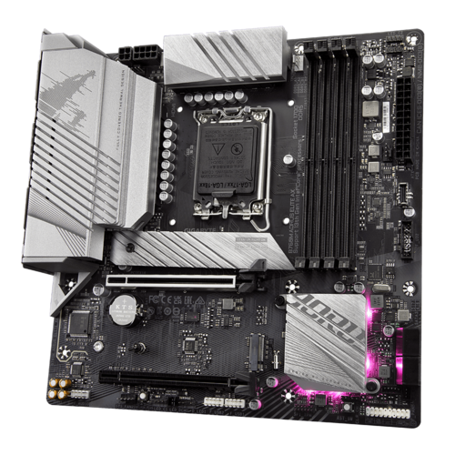 Gigabyte B760M AORUS ELITE AX Intel LGA 1700 m-ATX Motherboard, 4x DDR5 ~128GB, 2x PCI-E x16, 2x M.2, 4x SATA,  4x USB 3.2, 1x USB-C, 4x USB 2.0