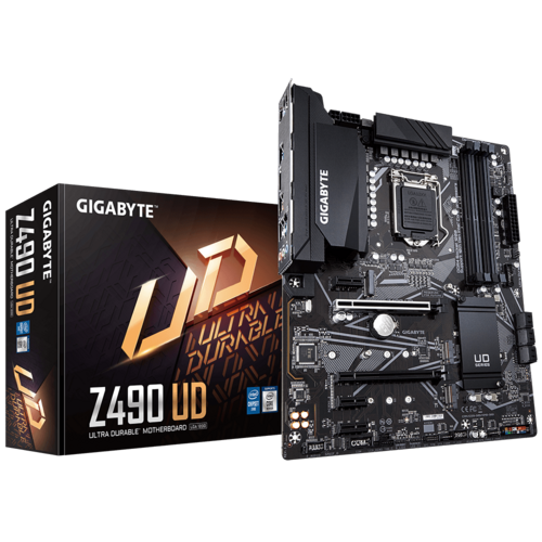 Gigabyte REFURBISHED  GIGABYTE Z490 UD MB, 1200, 4xDDR4, 6xSATA, 2xM.2, USB3.2 Gen2, ATX, 6MTH WTY