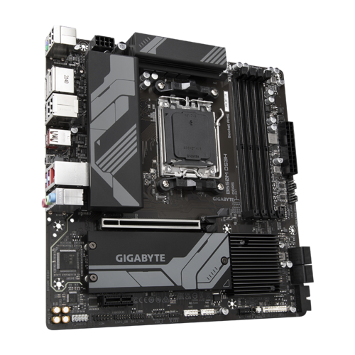 Gigabyte B650MDS3H 1.0 AMD AM5 ATX Motherboard 4x DDR5~128GB,2x PCIe x16, 2x M.2, 4x SATA 6, 3x USB 3.2, 1x USB-C, 4x USB 2.0