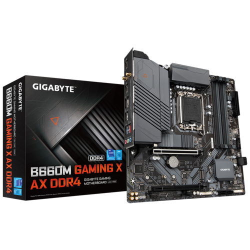 Gigabyte B660M GAMING X AX MB, 1700, x4 DDR4, 3x SATA, M.2, USB3.2, WIFI, ATX 3YR