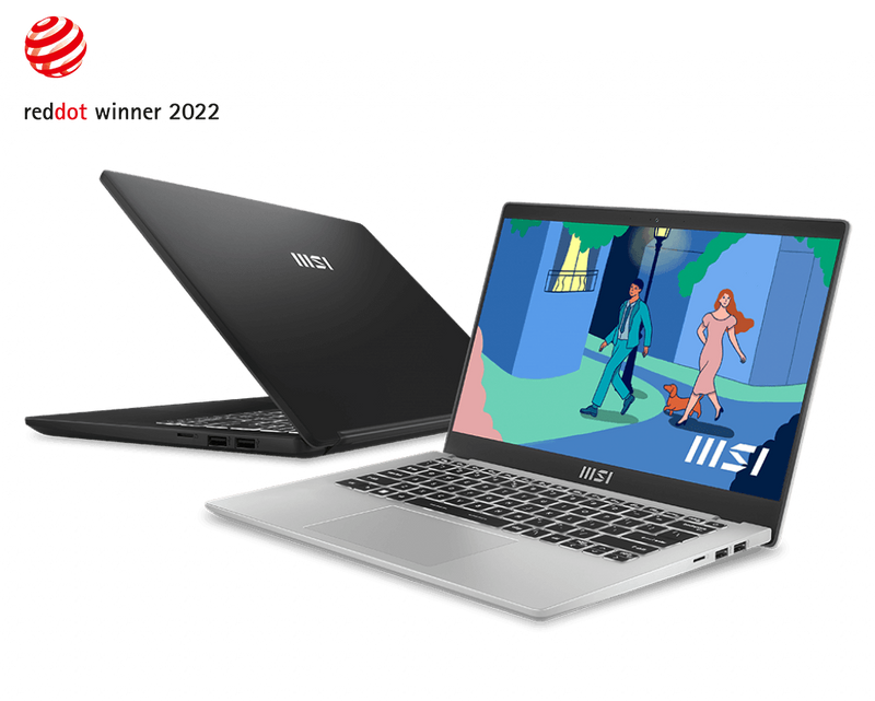 MSI Modern 14 C12M-215AU 14"Alder Lake i5-1235U Onboard DDR IV 16GB (3200MHz) 512GB NVMe PCIe Gen3x4 SSD w/o DRAM Windows11 Home Iris Xe Graphics