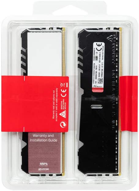 Kingston HX432C16FB3AK2/16 HyperX FURY RGB16GB 3200MHz DDR4 CL16 DIMM (Kit of 2) 1Rx8