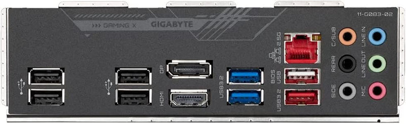 Gigabyte B660 GAMING X DDR4 Intel LGA 1700 ATX Motherboard, 4x DDR4 ~128GB, 3x PCI express x16, 3x M.2, 4x SATA, 6x USB 3.2, 8x USB 2.0
